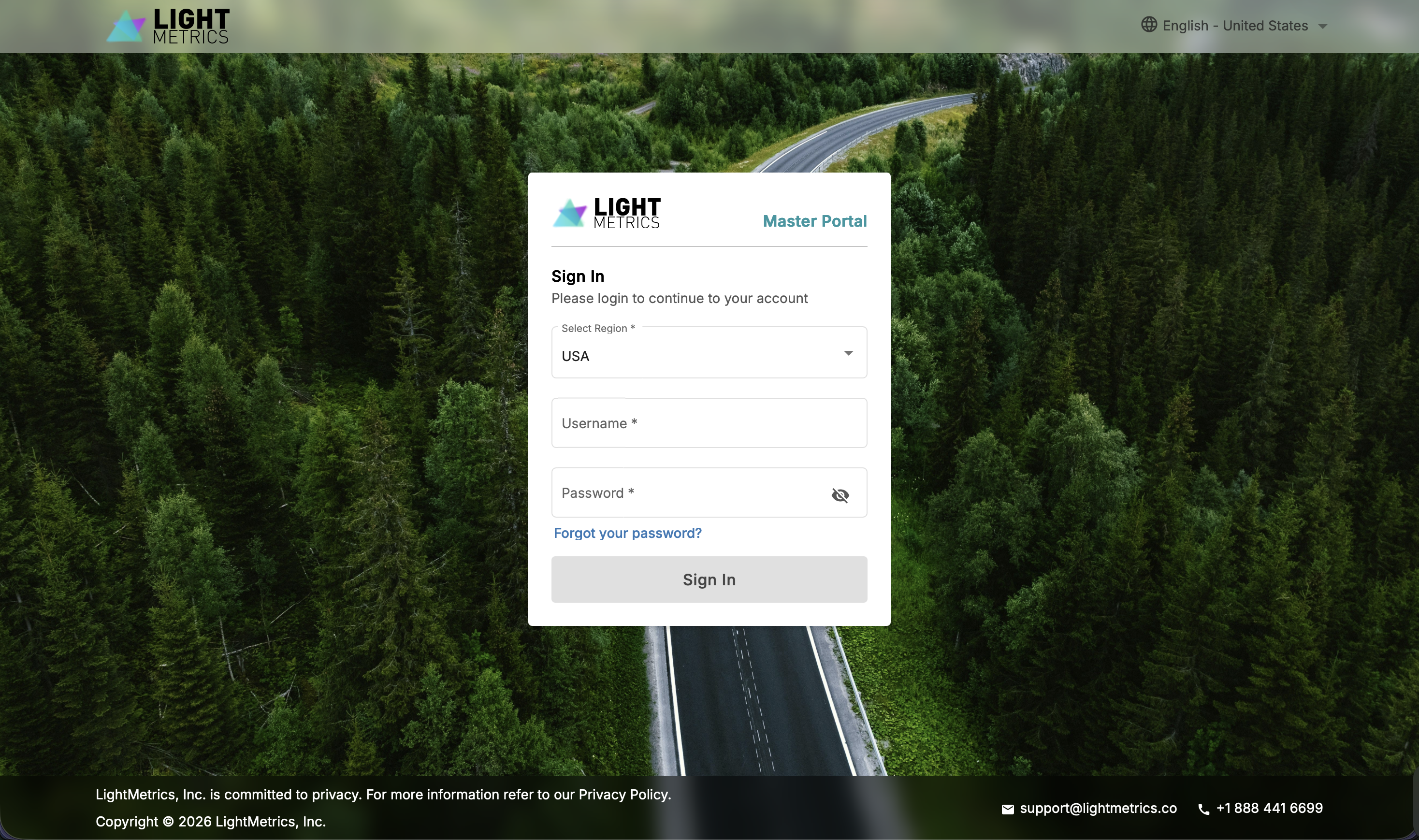 Step 1 - Master Portal login